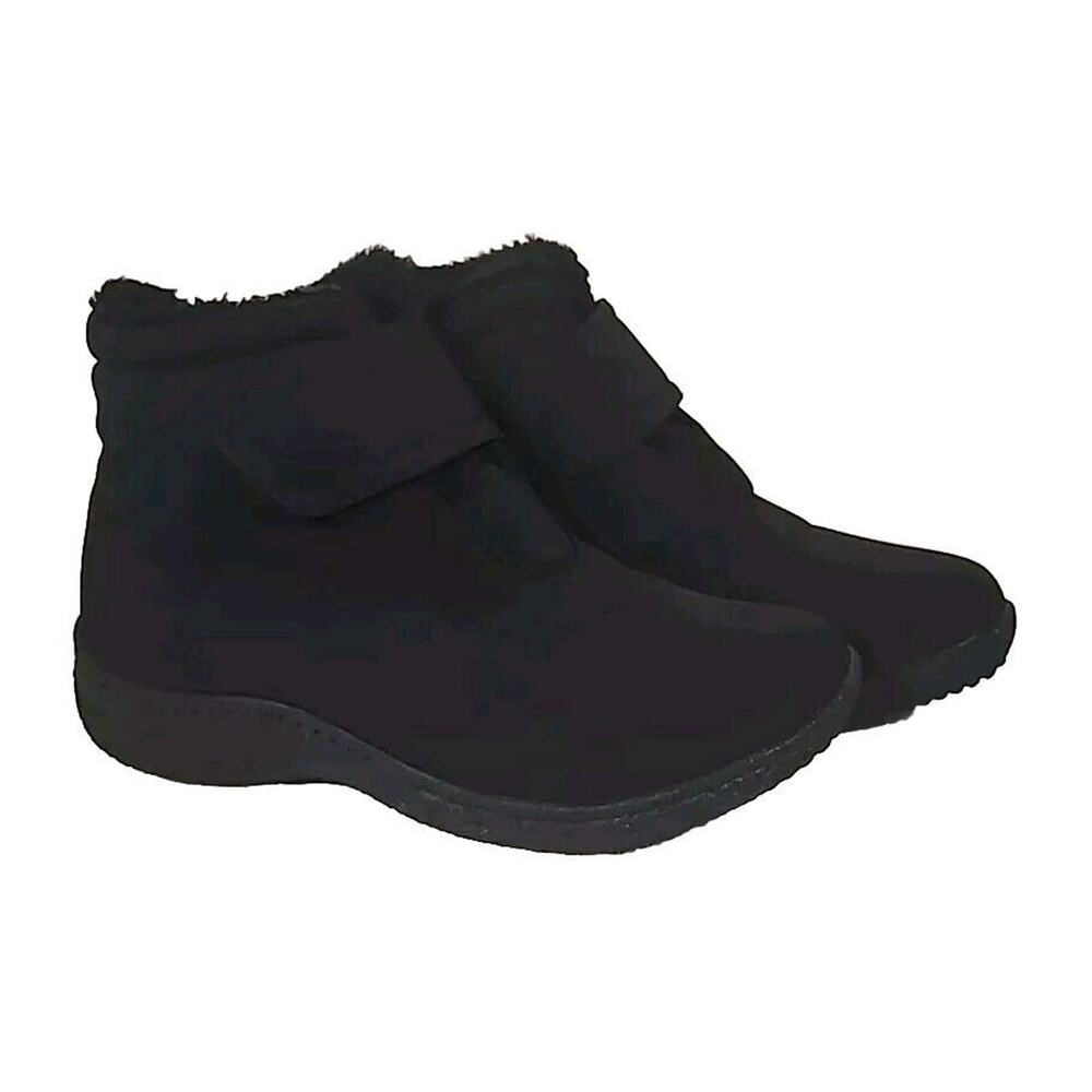 Madi Ankle Strap Waterproof Bootie Women's Size 9 Black Boots - Picture 2 of 7